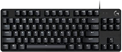 Logitech G413 TKL SE Mechanical Gaming Keyboard - Compact Backlit Keyboard with Tactile Mechanical Switches, Anti-Ghosting, Compatible with Windows, macOS - Black Aluminum