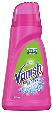 Vanish Oxi Action Extra Hygiene Gel – Fleckentferner Gel für hygienisch reine Wäsche – Entfernt Flecken, Bakterien und schlechte Gerüche – Für Bunt- und Weißwäsche – 1 x 1 l