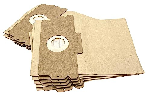 vhbw 10x Sacs compatible avec Singer TZ Electronic 2 aspirateur | papier, 12/15, 27cm x 27cm, couleur sable