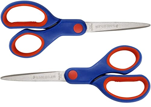 Staedtler 965 17 NBK Noris Schere für Kinder, Rechtshänder, 17 cm, 2 Stück
