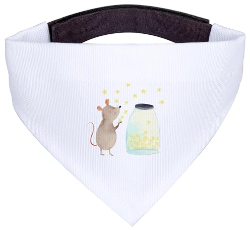 Mr. & Mrs. Panda Hundehalstuch S Maus Sterne - Geschenk, Tuch, Kleine Hunde, Träume, Geburt, Lustige Sprüche, Halstuch, Geburtstag, Hoffnung