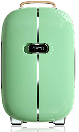 NMNMNM Mini Beauty Fridge & Organizer- Professional Skincare Fridge Skin Care Tools For Makeup Storage Giift for Womens,13L,Green (Green)