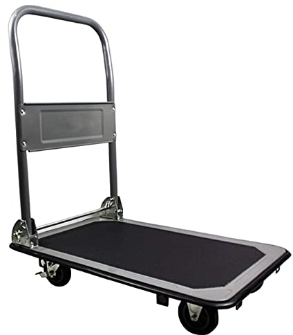 Klappbarer Wagen mit Rädern, Handwagen, Mehrzweckwagen, Servicewagen, Plattformwagen, Wagen mit Einer Tragkraft von 150 kg