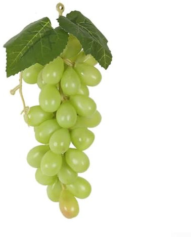 Artificial Grapes Set Artificial Grapes Fake Plastic Fruit Simulation Grapes Decorative Grapes Hanging Ornaments for Wedding Party Decoration Photo Props(green)
