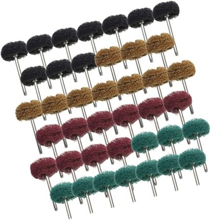 GLEAVI 40stücke Teiliges Nylon Polierköpfe Für Schleifmaschine Effiziente Polierpads Zum Reinigen Und Entgraten Edelstahl Für Werkstatt Und Zuhause