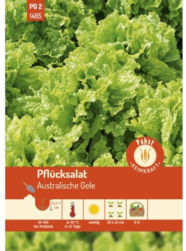 Pabst Keimkraft - Pflücksalat spätschossend & ertragreich Australische Gele Samen - 171485