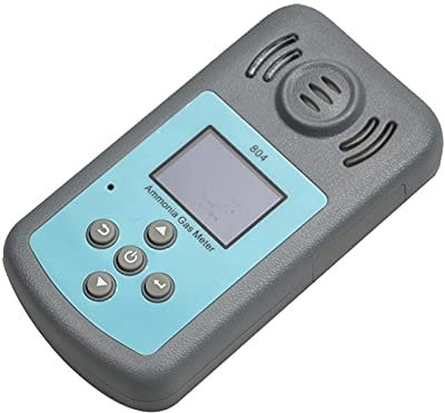 KONGMM Gasdetektor Gasmessgerät, PT804 LCD. Anzeige Nh3. Ammoniak Gasdetektor Professional Meter Konzentration Temperaturmessung Alarmwert einstellbar für Haus Büro