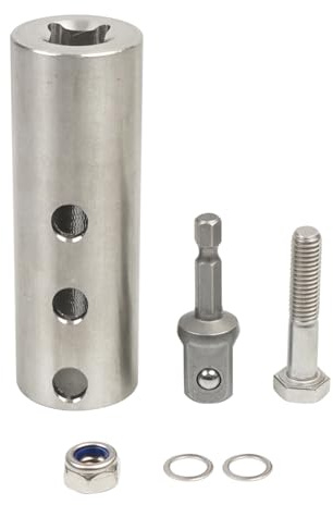 Set di adattatori per trapano elettrico per rimorchio, adatto per alberi di trasmissione da 1 pollice e presa da 1/2 pollici, accessori per utensili elettrici, adattatori per jack per rimorchi