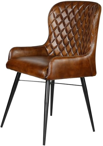 Casa Moro Dining Room Chair Leather Antique Brown Upholstered Chair Dining Table Chair Leather Chair Living Room