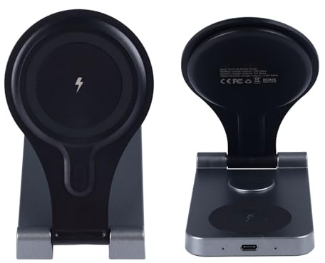 VELATEMOR Station de Charge de 3 en 1, 3 en 1 Chargeur sans Fil Magnétique Sûr pour Les écouteurs pour Le Téléphone