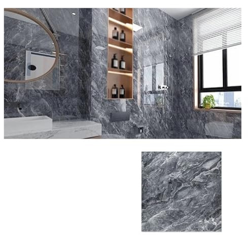 Rotolo di Pavimento in Vinile Effetto Legno 40 Adesivi For Pavimenti In Piastrelle Finte Impermeabili 30 * 30 Cm, Decorazioni Murali Autoadesive Bagno, Soggiorno(T45-40pcs)