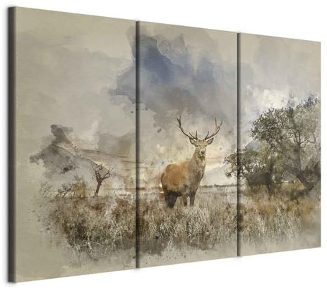 murando - Leinwandbild Natur Landschaft Tier, 120x80 cm, 3-teilig, modern | Hochwertige Leinwand, sofort aufhängbar, ideal fürs Wohn- oder Schlafzimmer, wasserfest und lichtecht, langlebig, stilvoll
