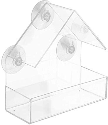 A-Z Comedero para Pájaros - Dispensador De Comida para Aves - Alimentador Tubo Decorativo con Colgador para Su Jardín