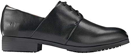 Shoes for Crews Madison III Women – Stylish Casual lace-up Shoe, Secure fit, Slip-Resistant, Water Repellent Leather, OB E SRC – for Women Black