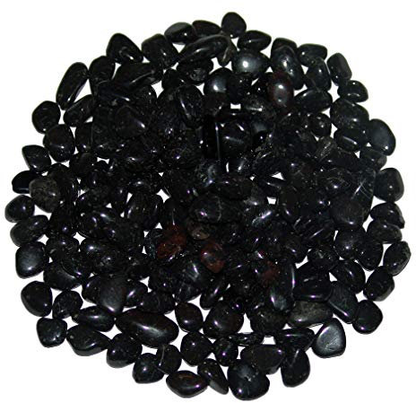 Turmalin schwarz Schörl medium Trommelsteine ca. 10-15 mm 100 g