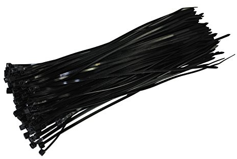 Pack of 100 Cable Ties Black 100 mm x 2.5 mm Craftsman Quality Cable Ties Short 8.1 kg Pulling Force