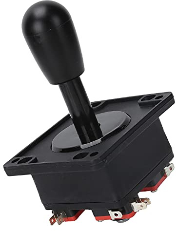 Game Joystick, DIY Arcade Kit Force Feedback Joystick DIY Set Arcade Game DIY Kits für System für PC Spiel(Schwarz)