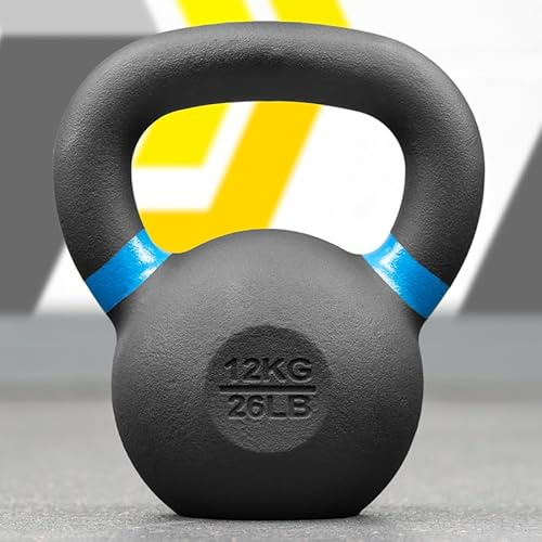 FORZA Pro Kettlebells aus Gusseisen [4 kg – 48 kg] | Hochwertige Kettlebells für Krafttraining – 3 Set-Optionen für Heim- und Fitnessstudio