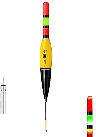 DZAY Posen Angeln Schwimmer Angelposen Set,1 Stück Wiederaufladbare Angelposen Leuchtposen,Angelschwimmer Forelle Wasserkugeln Set, Led Fishing Float zum Angeln von Karauschen und Karpfen