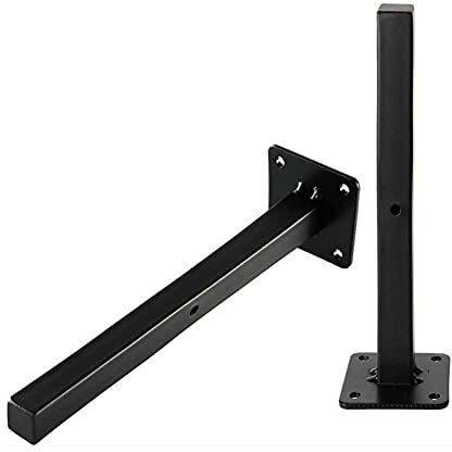 Zanotva Staffe per Mensole, Reggimensole Galleggianti Industriali a Scomparsa, Supporto Mensole Pesanti Nascosti da Parete per Scaffali in Legno, Confezione da 2 (Size : 35cm/13.8in)