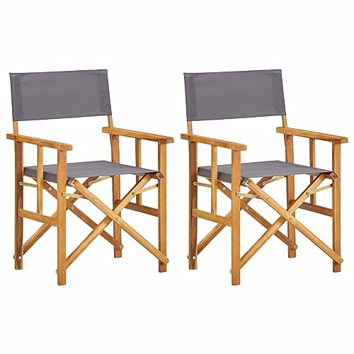 CIADAZ Regiestühle 2 STK Outdoor Patio Dining Chairs, Balkon Stuhl, Stühle Für Die Terrasse, Gartenmöbel, Massivholz Akazie