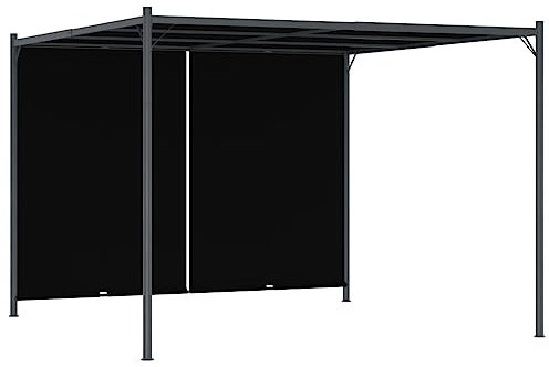 Furniture select-Garden Pergola with Retractable Roof 3x3 m Anthracite