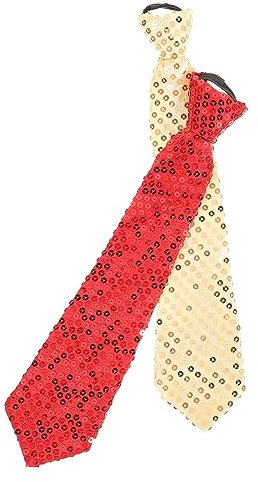 DEARMAMY 2stücke Glitzer-neckties Für Herren Bunte Krawatten Für Cosplay Bühnenaufführungen Tanz-events Und Themenpartys