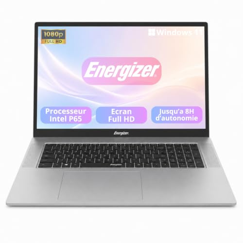 Energizer EnergyBook - Ordenador portátil de 17,3 HD+, PC portátil Intel Celeron, RAM 8 GB, SSD 256 GB, UHD Graphics, Windows 11, Laptop Gris, Teclado QWERTY (Español), USB3.0, HDMI