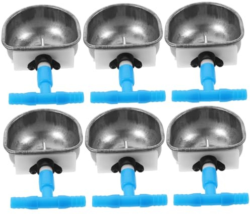 Lot de 6 abreuvoirs pour lapins - Durable et anti-fuite - Réservoir d'eau pratique pour petits animaux de compagnie