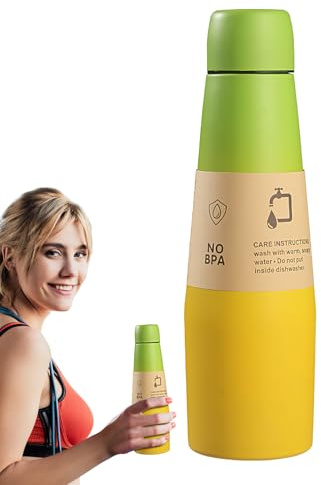 Gourde De Sport - Gourde Isotherme Sportive | Grande Bouteille Étanche En Acier Inoxydable Pour Hommes Femmes Salle De Sport Maison Bureau École Camping Randonnée
