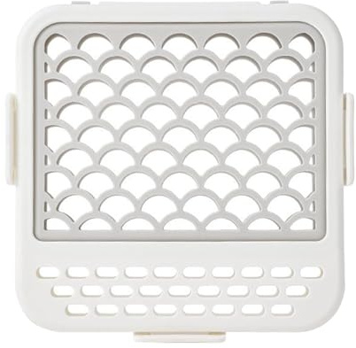 Panier à ustensiles multifonction pour lave-vaisselle, rangement à couverts de cuisine, 18 x 18 x 2,3 cm, design peu encombrant, facile à nettoyer, parfait pour les crèches, argenterie, sucettes