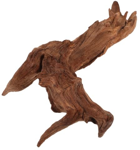 BESTonZON Naturholz-Dekoration für Aquarium und Terrarium, 25–30 cm | Individuell geformtes Wurzelholz für Aquascaping, Reptilienhabitate und Naturdekoration