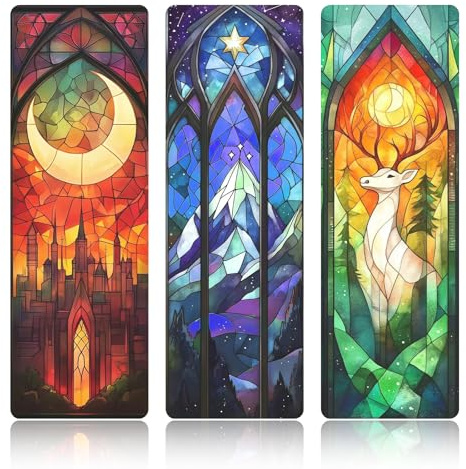 3 Stück Sternenklarer Himmel Lesezeichen, Romantische Lesezeichen Papier | PVC Bookmark Als Geschenke Für Buchliebhaber, Buchzubehör, Wasserdicht Und Flexibel Für Bücher, Tagebuch