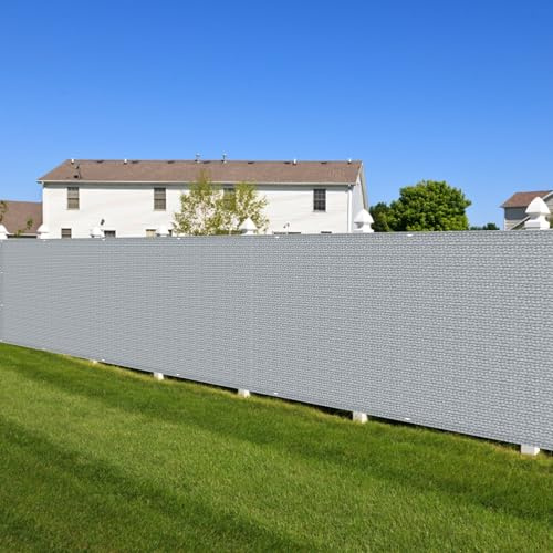 Balkon Sichtschutz Wetterfest 95 x 550 cm Blickdicht, Windschutz Sonnenschutz, in Div. Größen & Farben Balkon Sichtschutz Balkonverkleidung für Balkongeländer Terrasse, Grau