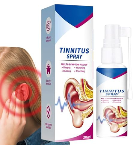 GkgWuxf Spray Limpiador Auditivo | Spray de 30 ml para del Zumbido | Portátil para Reducción de Ruido y Restauración Auditiva | Adultos Niños Viajes Exteriores y Hogar