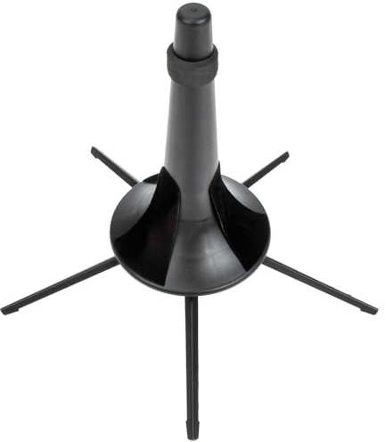 Luxshiny Support Pliable pour Trompette et Clarinette en Métal Noir Petit Présentoir 5 Pieds Repose Coton Stable et Compact pour Rangement et Exposition d'Instruments de Musique