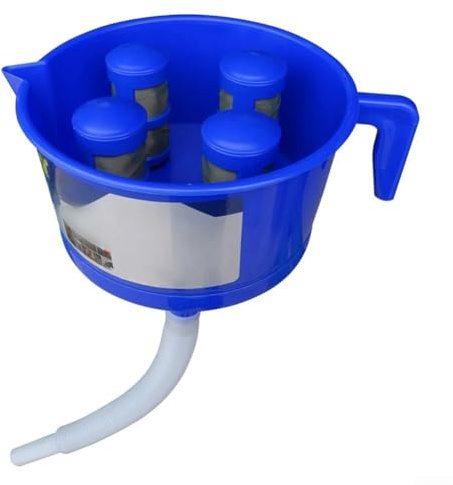 Moliuoly Imbuto Separatore Olio Acqua Con 4 Elementi Filtro Per Sistemi Diesel, Accessori Filtro Carburante Rimuove Le Impurità Oltre 12, Rimovibile Per La Pulizia, Blu