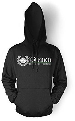 Bremen Ehre & Stolz Männer und Herren Kapuzenpullover | Fussball Ultras Geschenk | M2 FB (Schwarz, XL)