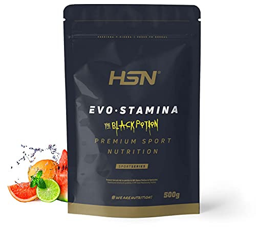 Pre Entreno Sin Cafeína Evostamina de HSN | Sabor Ponche de Frutas 500 g = 25 Tomas por Envase Pre Workout Sin Estimulantes | Creatina + Bicarbonatos + Beta-Alanina + L-Citrulina + Nitratos