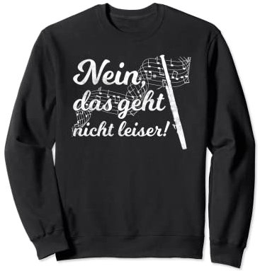 Nein Das Geht Nicht Leiser! Fagottist Retro Fagott Sweatshirt