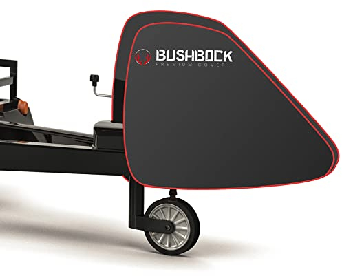 BUSHBOCK® Premium Deichselhaube - wasserdicht - universal Wohnwagen Deichselabdeckung mit Klickverschluss - Abdeckung für Anhänger mit Antischlingerkupplung & Kastenschloss