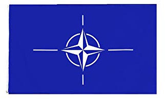 Stormflag Drapeau OTAN 90x150cm Drapeau NATO 3x5ft Polyester 90g avec œillets et Double couture