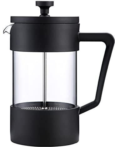 Cafetera de prensa francesa – Prensa de café de acero inoxidable – Pantalla de filtro de malla 120 – 3 tamaños (600 ml)