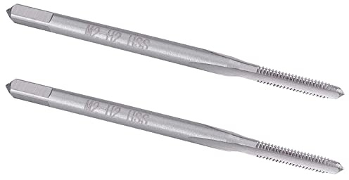 Burkit Lot de 2 tarauds filetés M2 x 0,4 pour droitier, HSS M2 x 0,4
