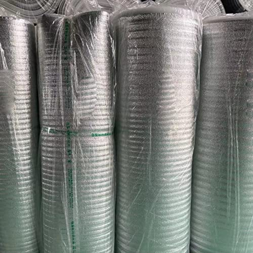 HARICSET Laminat Unterlage Trittschalldämmung Laminat 2 mm Dick Silence Floor Akustik ALU Gehschalldämmung für Laminat und Parkett mit Alu-Dampfbremse(Size:1 * 20m)
