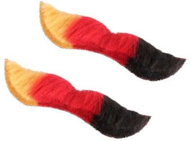 Holibanna 6er Satz Falscher Schnurrbart Mit Deutscher Flagge Kostüm Bart Für Party Halloween Cosplay