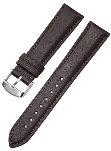 Afany Cinturino per Orologi in Pelle, Sgancio Rapido, Cinturino da Donna e da Uomo, 21mm-Marrone