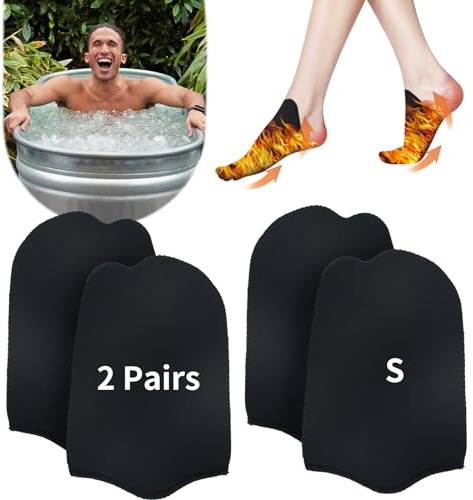 2 pares de calcetines de baño de hielo, fundas para dedos de los pies, botines de baño de hielo, botines de dedo del pie de inmersión fría, accesorios de bañera de inmersión fría, calentadores de