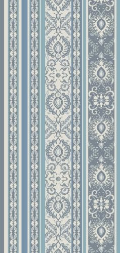 Bassetti GranFoulard Badetuch Set 1 + 1 2 Stück Frottee – Gästehandtuch 40 x 60 cm + Handtuch 50 x 100 cm Handtücher 100% Reine Baumwolle Jacquard Art. Hanbury hellblau C1