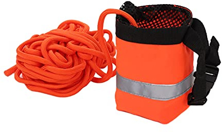 QANYEGN Schwimmende Rettungsleine, Reflektierendes Rettungsseil, Wurfseil Plus Schwimmender Wassersack Für Kanufahren, Kajakfahren Und Rafting